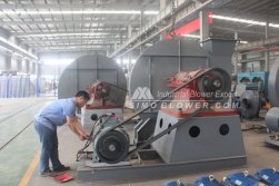 The quality control department tested gas pressure fan