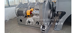 Complete medium-sized blower ready to be delivered