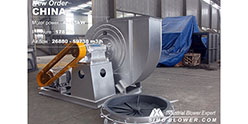 V-belt driving type of blower