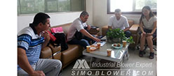 Ukraine clients came to SIMO BLOWER
