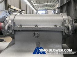 What oil is added to the bearing housing of the boiler centrifugal fan?